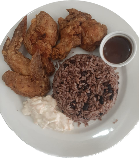 Rice an beans bake chicken 